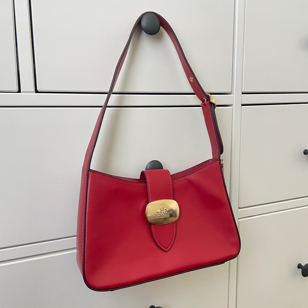 COACH Eliza Shoulder Bag Red
